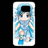 Coque Samsung Galaxy S6 edge Chibi style illustration of a Super Heroine
