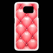 Coque Samsung Galaxy S6 edge Capitonnage Rose