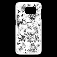 Coque Samsung Galaxy S6 edge Design Fleur Tribal