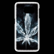 Coque Samsung Galaxy S6 edge Feuille de cannabis en fumée