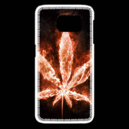Coque Samsung Galaxy S6 edge Cannabis en feu