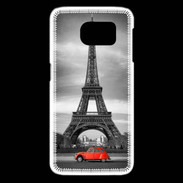 Coque Samsung Galaxy S6 edge Vintage Tour Eiffel et 2 cv
