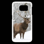 Coque Samsung Galaxy S6 edge Cerf en hiver 50