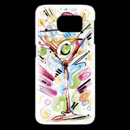 Coque Samsung Galaxy S6 edge cocktail en dessin