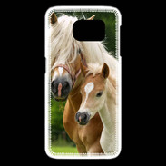 Coque Samsung Galaxy S6 edge Cheval et poulain