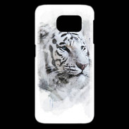 Coque Samsung Galaxy S6 edge Tigre blanc 100