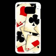 Coque Samsung Galaxy S6 edge Carte de poker vintage 50