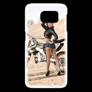 Coque Samsung Galaxy S6 edge Moto cross sexy 