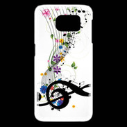 Coque Samsung Galaxy S6 edge Farandole de notes de musique 1