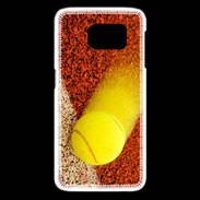 Coque Samsung Galaxy S6 edge Balle de tennis sur ligne de cours