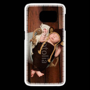 Coque Samsung Galaxy S6 edge Bébé dormant sur une bassine