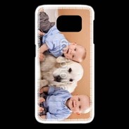 Coque Samsung Galaxy S6 edge Jumeau avec chien