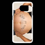 Coque Samsung Galaxy S6 edge Femme enceinte ventre 