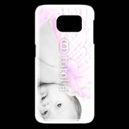 Coque Samsung Galaxy S6 edge Bébé ailes d'ange rose