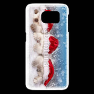 Coque Samsung Galaxy S6 edge 3 chatons Noël