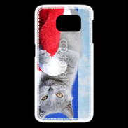 Coque Samsung Galaxy S6 edge Chat Noël 6