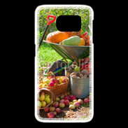 Coque Samsung Galaxy S6 edge fruits et légumes d'automne