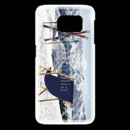 Coque Samsung Galaxy S6 edge transat et skis neige
