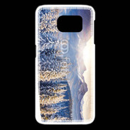 Coque Samsung Galaxy S6 edge Montagne enneigée et ensoleillée