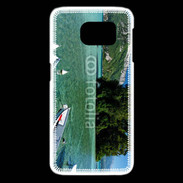 Coque Samsung Galaxy S6 edge Barques sur le lac d'Annecy