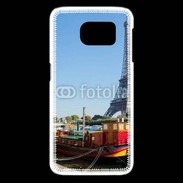 Coque Samsung Galaxy S6 edge Tour Eiffel vue des bords de Seine