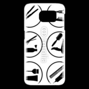 Coque Samsung Galaxy S6 edge Icônes coiffeur