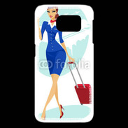 Coque Samsung Galaxy S6 edge Hôtesse de l'air 3