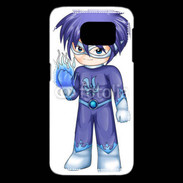 Coque Samsung Galaxy S6 edge Chibi style illustration of a superhero