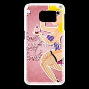 Coque Samsung Galaxy S6 edge Dessin femme sexy style Betty Boop