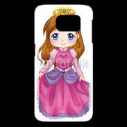 Coque Samsung Galaxy S6 edge Cute cartoon illustration of a queen