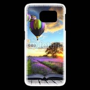Coque Samsung Galaxy S6 edge Montgolfière et lavande 