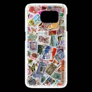 Coque Samsung Galaxy S6 edge Patchwork de timbres