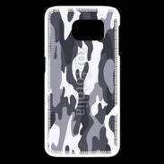 Coque Samsung Galaxy S6 edge Camouflage gris et blanc