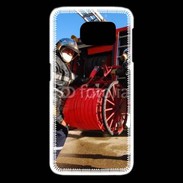 Coque Samsung Galaxy S6 edge Pompiers Rangement matériel fin d'incendie