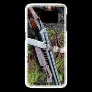 Coque Samsung Galaxy S6 edge Fusil de chasse et couteau 2
