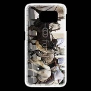 Coque Samsung Galaxy S6 edge Abrivado Chevaux et taureaux