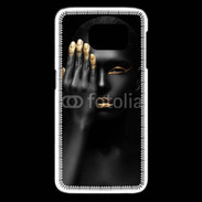 Coque Samsung Galaxy S6 edge Fashion en noir et or