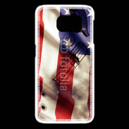 Coque Samsung Galaxy S6 edge Drapeau USA avec arme