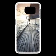 Coque Samsung Galaxy S6 edge Voilier au couché du soleil