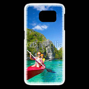 Coque Samsung Galaxy S6 edge Kayak dans un lagon