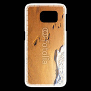 Coque Samsung Galaxy S6 edge Trace de pas sur la plage