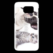 Coque Samsung Galaxy S6 edge Duo chien et chat