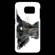 Coque Samsung Galaxy S6 edge Dogue allemand noir