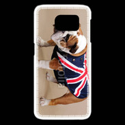 Coque Samsung Galaxy S6 edge Bulldog anglais en tenue