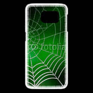 Coque Samsung Galaxy S6 edge Toile d'araignée verte