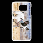 Coque Samsung Galaxy S6 edge Bulldog français nain