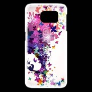 Coque Samsung Galaxy S6 edge Cheveux de papillons