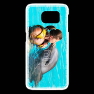 Coque Samsung Galaxy S6 edge Bisou de dauphin
