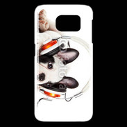 Coque Samsung Galaxy S6 edge Chien et musique