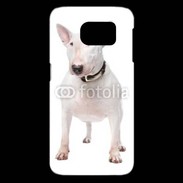 Coque Samsung Galaxy S6 edge Bull Terrier blanc 600